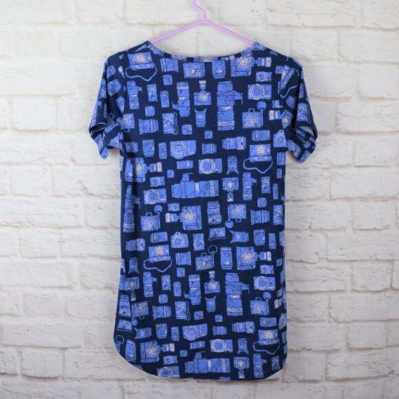 💰3/$25 LuLaRoe Printed Comfortable Short Sleeve Top XXS - Picture 5 of 7